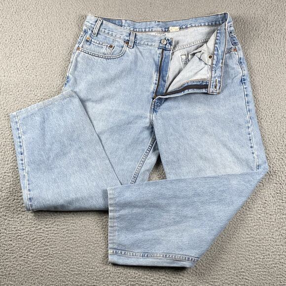 Levi's 550 Mens Size 42x30 Fit (42x28) Relaxed Fit Denim Jeans Light Wash - Picture 1 of 10
